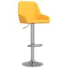 vidaXL Tabourets de bar lot de 2 jaune moutarde tissu