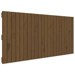 vidaXL T&ecirc;te de lit murale Marron miel 140x3x60 cm Bois massif de pin