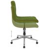 vidaXL Chaises pivotantes &agrave; manger lot de 4 vert clair velours