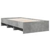 vidaXL Cadre de lit sans matelas gris b&eacute;ton 90x190cm bois d'ing&eacute;nierie