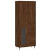 vidaXL Buffet haut Ch&ecirc;ne marron 69,5x34x180 cm Bois d'ing&eacute;nierie