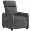 vidaXL Fauteuil inclinable de massage électrique gris foncé tissu