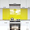 vidaXL Protection de cuisine 2 pcs Jaune 70 x 60 cm verre tremp&eacute;