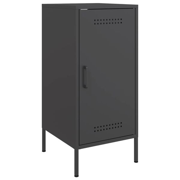 vidaXL Buffet noir 36x39x79 cm acier