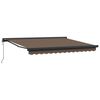 vidaXL Auvent r&eacute;tractable Taupe 500 &times; 300 cm Tissu et M&eacute;tal