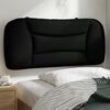 vidaXL Coussin de t&ecirc;te de lit Hvar noir 80 cm tissu
