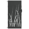 vidaXL Porte de Jardin Noir 85 x 200 cm Acier peint par poudre