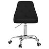 vidaXL Chaise pivotante de bureau Noir Tissu