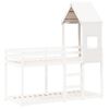 vidaXL Toit de lit pour enfants blanc 55x99x139,5cm bois de pin massif