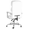 vidaXL Fauteuil inclinable de bureau Blanc Similicuir