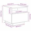 vidaXL Cabinet de chevet avec tiroir Ch&ecirc;ne artisanal 40 x 39 x 37 cm