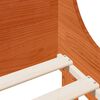 vidaXL Cadre de lit sans matelas cire marron 90x200 cm bois pin massif