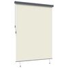 vidaXL Store enrouleur Ray&eacute; Cr&egrave;me 200 x 250 cm Tissu et Aluminium