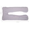 vidaXL Housse de coussin de grossesse en forme de U 90x145 cm
