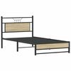 vidaXL Cadre de lit sans matelas chêne sonoma 107x203 cm