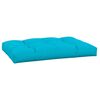 vidaXL Coussin de palette turquoise 120x80x12 cm tissu