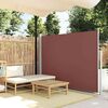 vidaXL Auvent latéral rétractable de patio 170x300 cm Marron