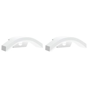 vidaXL Appliques murales LED d'ext&eacute;rieur avec capteurs 2 pcs blanc
