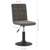 vidaXL Tabouret de bar Gris fonc&eacute; Velours