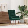 vidaXL fauteuil Vert fonc&eacute; 63 x 67 x 94 cm Velours