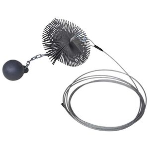 Brosse ronde pour chemin&eacute;e Dia. 15 cm