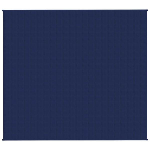 vidaXL Couverture lest&eacute;e Bleu 200x225 cm 9 kg Tissu