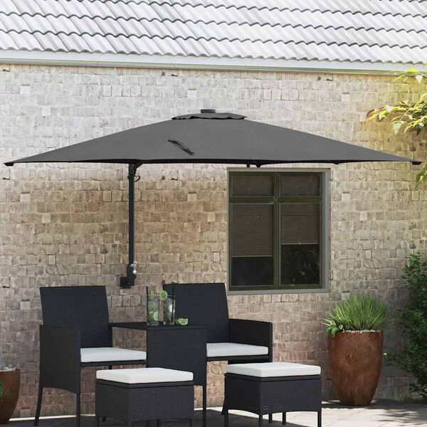 vidaXL Parasol de jardin Anthracite 248,5 x 247,5 x 160 cm