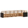 vidaXL Ensemble de canap&eacute;s d'ext&eacute;rieur 6 pc Naturel Polyester