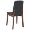 vidaXL Chaises à manger coussins 2 pcs marron bois massif caoutchouc