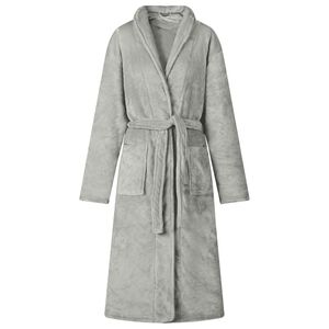 vidaXL Robe de bain sans capuche Gris xxxl Flanelle
