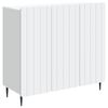 vidaXL Buffet Blanc 89 x 34,5 x 82 cm Bois d'ing&eacute;nierie