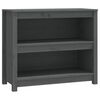 vidaXL Biblioth&egrave;que Gris 80x35x68 cm Bois de pin massif
