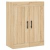vidaXL Armoires murales 2 pcs ch&ecirc;ne sonoma bois d'ing&eacute;nierie