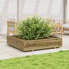 vidaXL Jardini&egrave;re 110x110x26,5 cm bois de pin impr&eacute;gn&eacute;