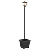 vidaXL Lampadaire solaire avec pot de fleurs Noir 32 x 32 x 158 cm
