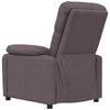 vidaXL Fauteuil inclinable Marron fonc&eacute; Tissu