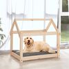 vidaXL Lit pour chien 81x60x70 cm Bois de pin solide