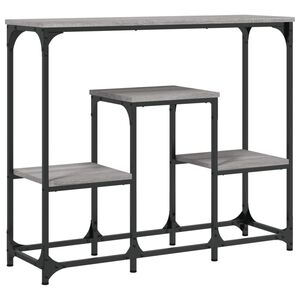 vidaXL Table console sonoma gris 89,5x28x76 cm bois d'ing&eacute;nierie