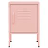 vidaXL Tables de chevet 2 pcs Rose 35x35x51 cm Acier