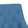 vidaXL Chaise pivotante de bureau Bleu Tissu
