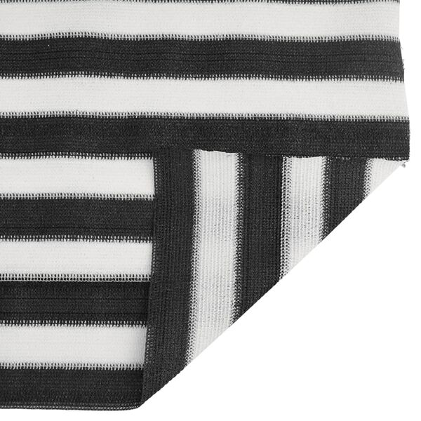 vidaXL Filet brise-vue anthracite et blanc 1x10 m PEHD 195 g/m&sup2;