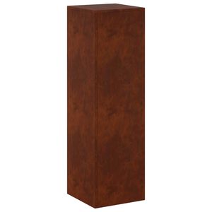 vidaXL Support de Plante Rouill&eacute; 30 x 30 x 100 cm Acier patin&eacute;
