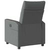 vidaXL Fauteuil inclinable &eacute;lectrique Gris fonc&eacute; Tissu