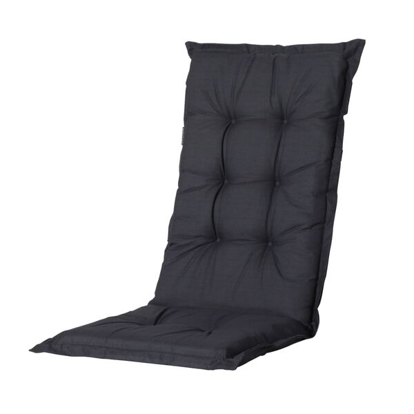 Madison Coussin de chaise &agrave; haut dossier Basic 123x50 cm noir