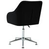 vidaXL Chaise pivotante de bureau Noir Tissu