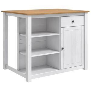 vidaXL Ensemble Cuisine &Icirc;lot 2 pc PANAMA Blanc et Cire de Miel