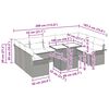 vidaXL Ensemble de canapé de jardin 10 pcs Gris Poly Rattan