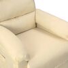 vidaXL Fauteuil inclinable Cr&egrave;me Tissu