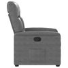 vidaXL Fauteuil inclinable gris fonc&eacute; tissu microfibre