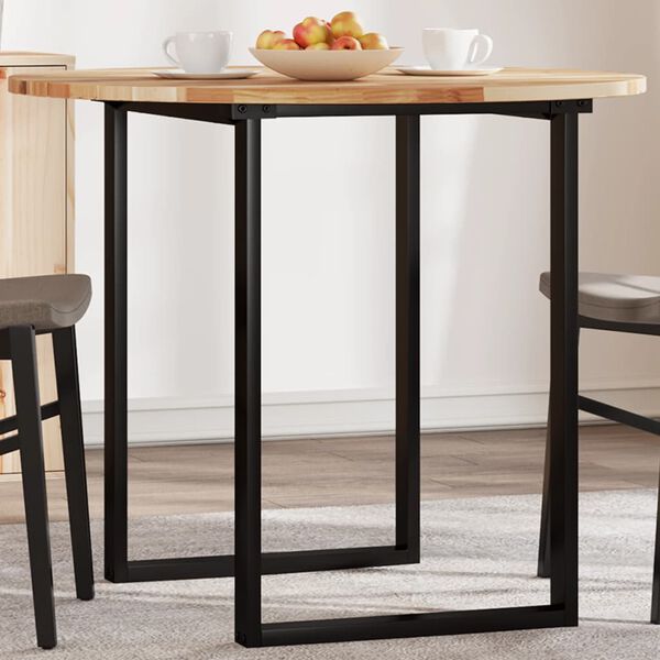 vidaXL Dessus de table rond Ø90x2 cm bois massif d'acacia